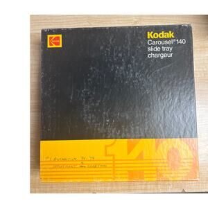Vintage Kodak Carousel Transvue 140 Slide Tray in Box